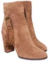 Tod's Fringe Suede Boot In Brown