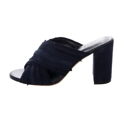Tod's Fringed Heel Mules In Multi