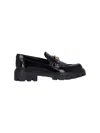Tod's Womens Gomma Snaffle-embellished Leather Loafers Blac In Black