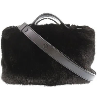 Pre-owned Tod's Fur Handbag Shoulder Bag () In Black