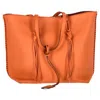 Tod's Gipsy Tasseled Tote Bag In Orange Leather In Orange