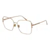 Tod's Red Metal Glasses (frames) In Gold