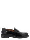 Tod's Mustard Gomma 20l Moccasins With Grommet-accented Heel In Black