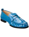 Tod's Gomma Leather Loafer In Blue