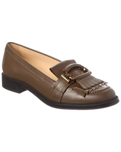 Tod's Gomma Leather Loafer In Brown