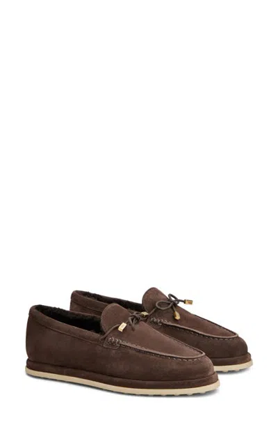Tod's Gomma Leather Mocassin In Brown