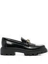 Tod's Gomma Pes Loafers In Black
