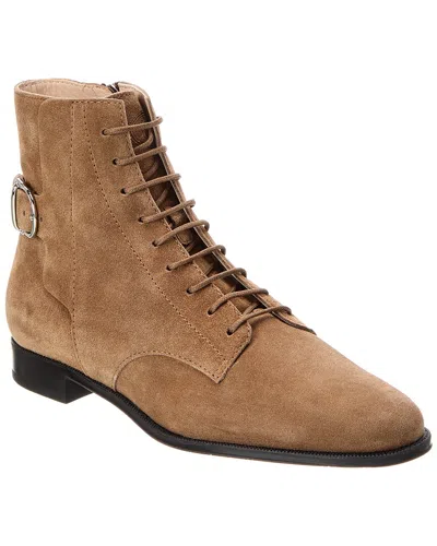 Tod's Gomma Suede Bootie In Brown