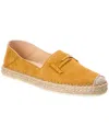 Tod's Gomma Suede Espadrille In Brown