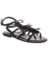 Tod's Gomma Suede Sandal In Black