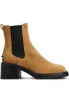 Tod's Gomma T60 73l Calfskin Leather Tronchetto In Orange
