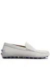 Shop Tod's Gommini Bubble Suede Driving Shoes In Grey