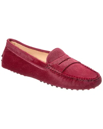 Tod's Tods Gommini Leather Loafer In Red