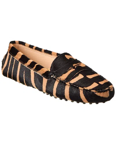 Tod's Gommini Haircalf Loafer In Brown