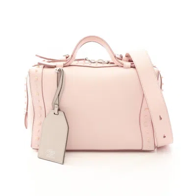 Tod's Gommini Leather 2way Handbag In Pink