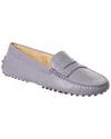 Tod's Woman Loafers Lilac Size 6.5 Soft Leather In Purple