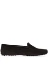 Tod's Gommino Driving Shoes In Suede In Black