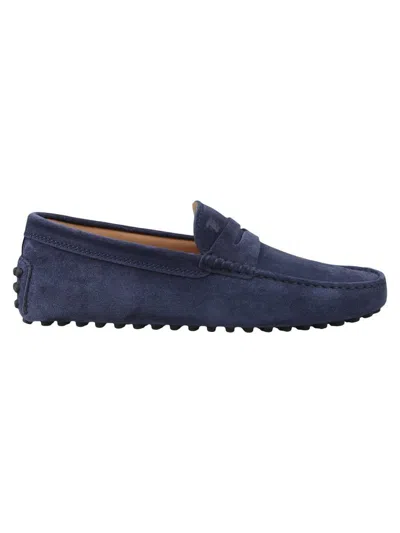 Tod's Gommini Moccasins Shoes In Blue