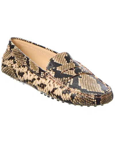 Tod's Gommini Snake-embossed Leather Loafer