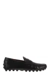 Tod's Leather Macro Gommino Loafers In Black