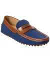 Tod's Gommino Canvas & Leather Loafer