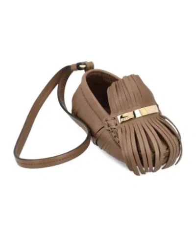 Tod's Gommino Driving Shoe Charm In Brown