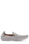 Tod's Light Gray Calfskin Women's Loafers In Grey