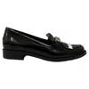 Tod's Gommino Fringe Double T Loafers In Black Leather In Black
