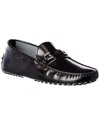 Tod's Brushed Leather Loafers With Penny Detail In Black