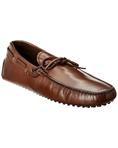 Tod's Gommino Leather Loafer In Brown
