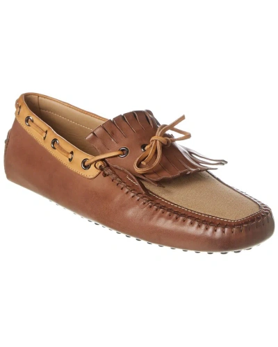 Tod's Gommino Leather Loafer In Brown