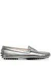 Tod's Gommini Metallic Driver Penny Loafers
