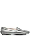 Tod's Gommini Metallic Driver Penny Loafers