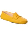 Tod's Gommino Driving Shoes In Suede In Yellow