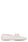 Tod's Gommino Leather Loafers In White