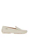 Tod's Leather Moccasin Rubber In White
