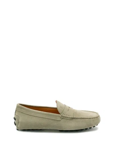 Tod's `gommino` Loafers In Neutral