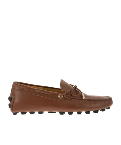 TOD'S TOD'S GOMMINO MACRO ALMOND-TOE LOAFERS