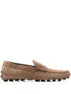 Tod's Gommino Macro Mocassins In Brown