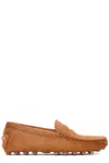 Tod's Round Head Flat-bottomed Love Shoes In Brown
