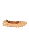 Tod's Gommino Slip-on Ballerina Shoes In Nude