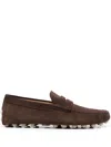 Tod's Gommino Moccasins In Suede In Brown