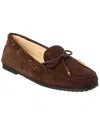 Tod's Gommino Suede Loafer In Brown