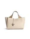 Tod's Gray Leather Bag In Sand