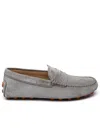 Tod's Green Suede Loafers Men In Green