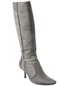 Tod's Haircalf & Suede Knee-high Boot In Gray