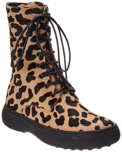 Tod's Haircalf Boot In Brown