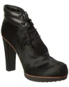 Tod's Haircalf Platform Bootie In Black