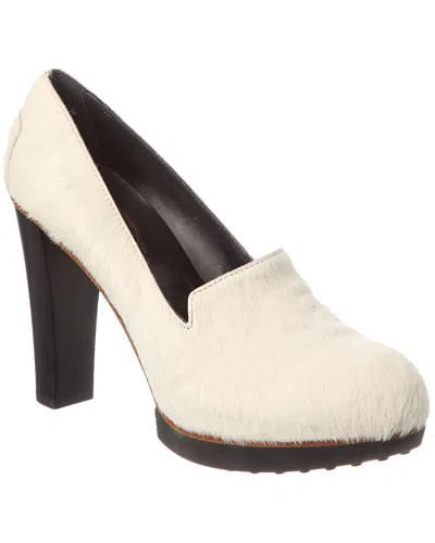 Tod's Haircalf Pump In White
