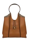 Tod's Hammered Leather Shopping Bag